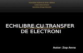 Echilibre Cu Transfer de Electroni
