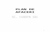 132070327 Plan de Afaceri Sc Europa Srl