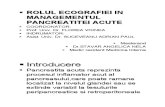 Rolul Ecografiei in Managementul Pancreatitei Acute