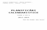 Planificare Calendaristica Si Pe Unitati(2) RALUCA 2013-2014