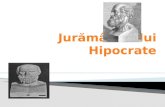 Juramantul lui Hipocrate ,deontologie ,cod medicina