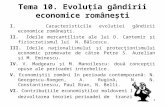 evolutia gandirii romanesti in economie