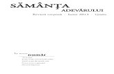 Revista Samanta adevarului  iunie2013