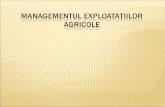 Managementul Exploatatiilor Agricole