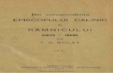 T G Bulat - Din Corespondenta Episcopului Calinic Al Ramnicului (1927)