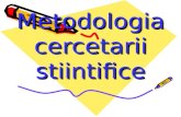 Metodologia Cercetarii Stiintifice Masterat Mk 2010