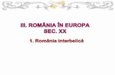 Xi.iii. Romania Si Europa Sec Xx