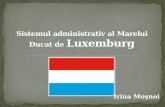 Sistemul administrativ al Marelui Ducat de Luxemburg