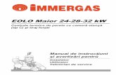 Manual de instructiuni si avertizari pentru instalatori - Immergas Eolo Maior kW