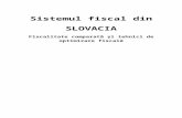 Fiscalitatea in SLOVACIA