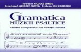 Gramatica muzicii psaltice - studiu comparativ cu notatia liniara : Nicolaie Lungu, Grigore Costea, Ion Croitoru