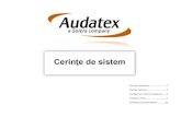 Cerinte de Sistem Audatex