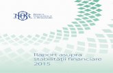 Raport Stabilitate Fin 2015