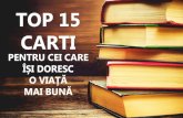 TOP 15 Carti Pentru Cei Care Isi Doresc o Viata Mai Buna