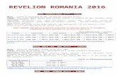 Tabel Oferte Revelion Romania 2016