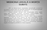 Medicina Legală a Morţii Subite
