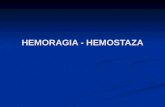 Hemoragia - Hemostaza Dr Pantaru