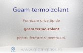 Geam-termoizolant, Sticla Termoizolanta, Giba Glass