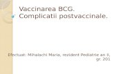 Vaccinarea BCG. Complicatii. Mihalachi
