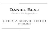 Daniel Blaj Photography - Oferta Servicii Fotografice Nunta