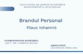 Prezentare PPT Brandul Personal Klaus Iohannis