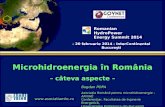 Microhidroenergia în România – câteva aspecte – Bogdan POPA Asociația Română pentru microhidroenergie – ARmHE Conferențiar, Facultatea de Inginerie Energetică,