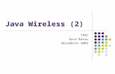 Java Wireless (2) TARC Anca Rarau Noiembrie 2002.