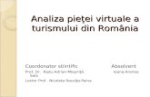 Analiza pieţei virtuale  a  turismului  din  România