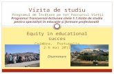 Equity in educational  succes Coimbra,   Portugalia 2-6  mai  2011 Diseminare