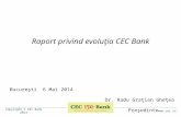 Raport privind evolu £ ia  CEC Bank