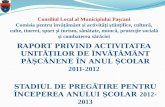 RAPORT PRIVIND ACTIVITATEA   UNITĂȚILOR DE ÎNVĂȚĂMÂNT PĂȘCĂNENE ÎN  ANUL  ȘCOLAR  2011-2012