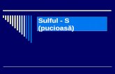 Sulful - S (pucioasă)