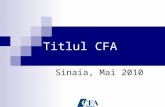 Titlul CFA