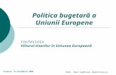 Politica bugetară a Uniunii Europene