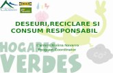 DESEURI,RECICLARE SI CONSUM RESPONSABIL   Carmen Molina Navarro  Program Coordinator