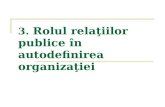 3.  Rolul relaţiilor publice în autodefinirea organizaţiei