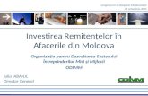 Investirea Remitenţelor în Afacerile din Moldova