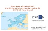 Diversitate teritorială/TeDi  (Territorial Diversity)- Studiu realizat de  CEFIDEC Vatra Dornei