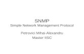 SNMP S imple  Network Management Protocol