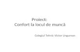 Proiect:  Confort la locul de muncă