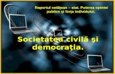 Societatea civilă şi democraţia.