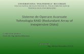 Sisteme de Operare Avansate Tehnologia  RAID (Redundant Array of Inexpensive Disks)