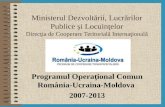 Programul Operaţional Comun România-Ucraina-Moldova  2007-2013