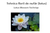 Tehnica f lo rii  de nufăr  (lotus)