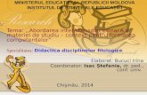 MINISTERUL EDUCAŢIEI AL REPUBLICII MOLDOVA INSTITUTUL DE ŞTIINŢE ALE EDUCAŢIEI