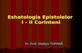 Eshatologia Epistolelor  I - II Corinteni