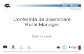 Conferin ță  de diseminare Rural-Manager