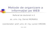 Metode de organizare a informaţiei pe WEB