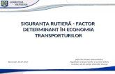SIGURANȚA RUTIERĂ - FACTOR  DETERMINANT ÎN ECONOMIA TRANSPORTURILOR
