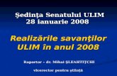 Subdiviziunile investigaţionale ULIM  - 2008